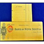 Jamaica - 1912 Kingston Jamaica  Cheque on The Bank of Nova Scotia, One Penny Duty, Mint (counter