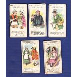 Hunt Cropp & Sons 1912 Characters From Dickens  5/15, No's 2, 4, 11, 14, 15.  Poor to VG.