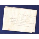 Great Britain - Norfolk 1815 Briston  Lease for 1 year of various properties described therein to