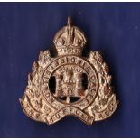 WWII The Suffolk Regiment Lapel badge, made from brass with silver gilt.