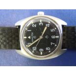 Hamilton W10 Black Face Army Wrist - Watch 523 - 8290 / W10 6645 - 99 / 108 - 73 In Full Working