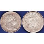 Great Britain Half-crown - 1816 King George III Large Head  Ref S3788, Grade extremely fine.  Few