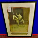 Charlie" the drum horse Royal Horse Guards 1920. Nice photograph in good frame.