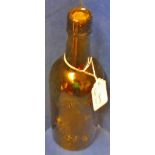 Hartopp Limited, Leicester Green Glass Bottle Part of the cork is still in the bottle with a small