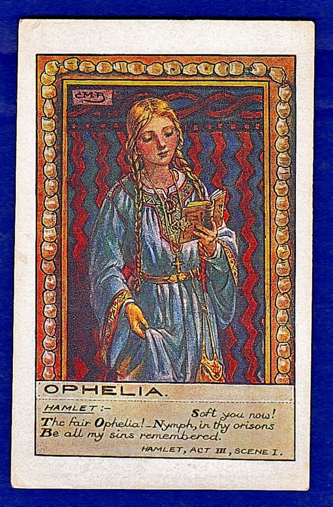 Ophelia (Art). Artist C.M.R., Printer C.W.Faulkner.