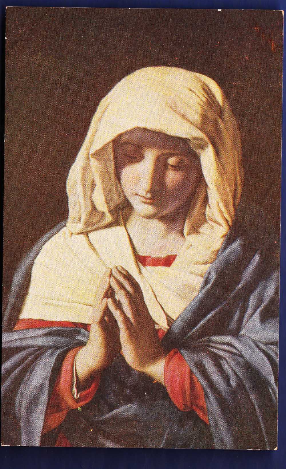 The Madonna in Prayer  Artist Sassoferato, Printer Eyre Spottiswoode Ltd.