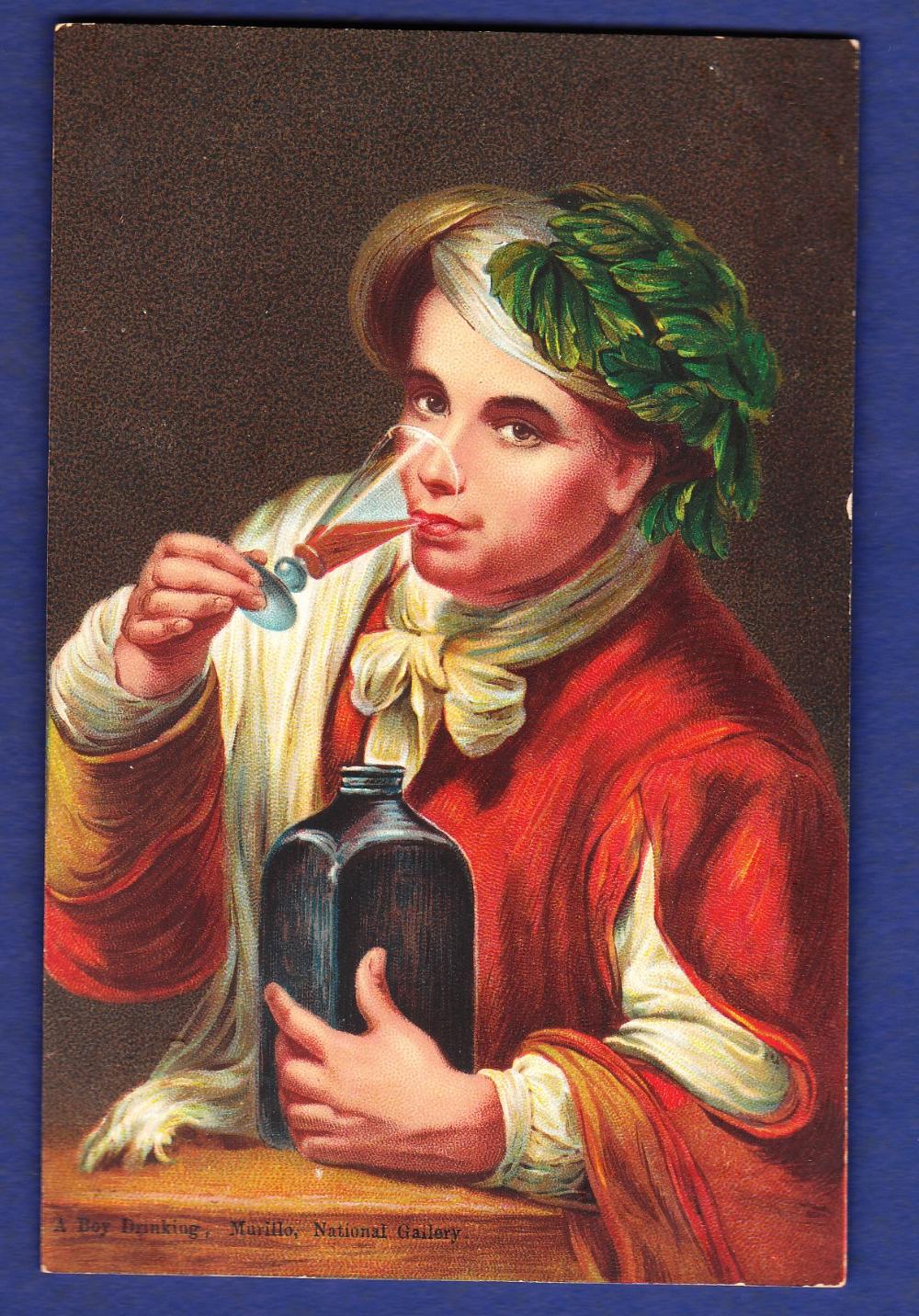 A boy drinking  (Art).  Artist Murillo, Printer Misch.