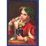 A boy drinking  (Art).  Artist Murillo, Printer Misch.