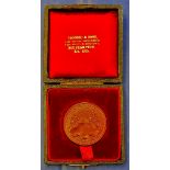 Medal - Awarded to George Miles  In case, awarded for excellence 1900.  Silver, Royal Warrant.