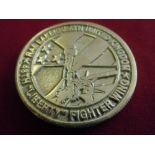 USAF Challenge coin September 1997. RAF Lakenheath 48th "Liberty" Fighter Wing, celebrating 50 years