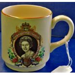 Queen Elizabeth II Souvenir Mug  Silver Jubilee (1952-1977).  Nice item.