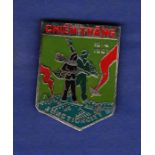 Vietnam War VC Metal Badge "CHIEN THANG 15-4-1967" JUNCTION CITY VICTORY