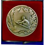 Medal - Rowing 1978  A well sculptured medal by Vona, 50mm.  Rev: 1978 Hanovre/Norwich/Rouen,