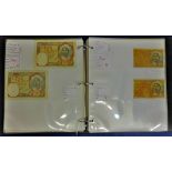 Banknotes - Foreign ranges in an album including Afghanistan, Albania, Algeria, Angola, Argentina,