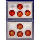 "Coins" (4 in sealed plastic case)  Issued to celebrate the 80th Birthday of H.M. Queen Elizabeth