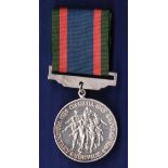 Canadian WWII Volunteer Service Medal, remounted with a different suspender bar.