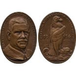 Medals - Vice-Admiral Maximilian Graf von Spee  Battle of Santa Maria (Coronel), cast oval Bronze