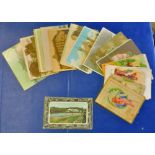 World War I - Greeting and Postcards  Few later and foreign.  Mixed comic sets but some better (