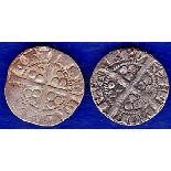 Great Britain Penny - King Edward I (2)  Canterbury Mint together with a French denier, Grade