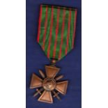 WWI Croix De Guerre with dates 1914 - 1917. Scarce original medal.
