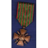 WWI Croix De Guerre with dates 1914 - 1916. Scarce original medal.