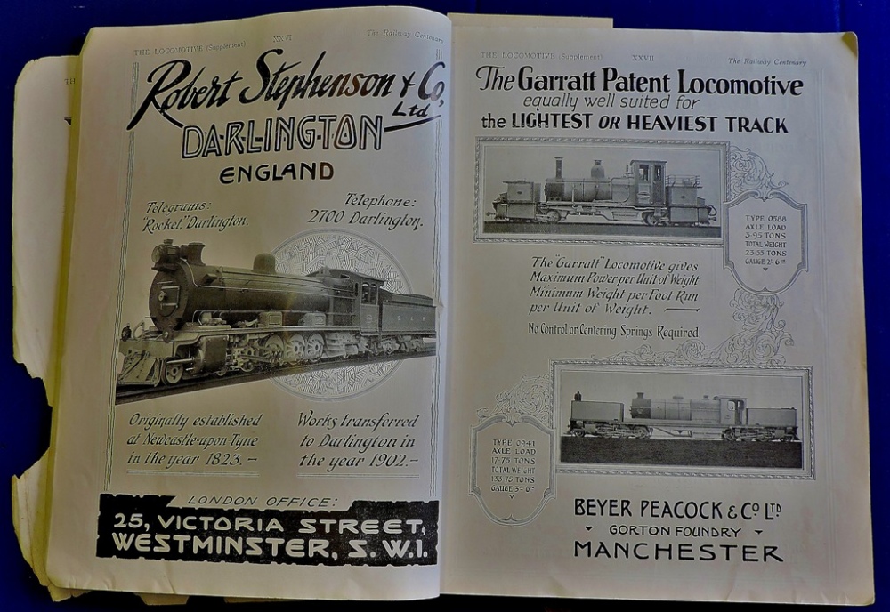 Railwayana - The Locomotive 1925 Railway Centenary Supplement  Many advertisements and colour - Image 3 of 4