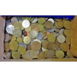 Foreign Charity Accumulation  Good range of bi-metal and cupro-nickel modern coinage and currency