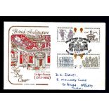 Great Britain - 1973 (15 Aug) Inigo Jones Exhibition  first Day of Issue hand stamp, h/s.