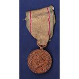 Korean War Service medal bronze (crossed bullets) with Korean script. This medal was awarded to