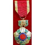 National Order of Vietnam 4th class (Bao-Quôc Huâ-Chu'o'ng), knight, gilt finish