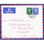 Pacific (Gilbert & Ellice Islands) - Christmas Island - 1957 Airmail ENV  To England with Great