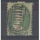 Australia (Tasmania) 1864-68 2d yellow-green, perf 10, SG 60, used, Cat £150.