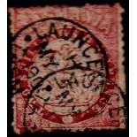 Australia (Tasmania) - 1863/80 2/6 Carmine  SGF13 Perf 12, fine used.