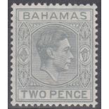 Bahaman 1938 2d pale slate, SG152.  m.m.