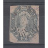 Australia (Tasmania) 1860-67 6d dull slate-grey, SG 44, fine used.