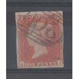 Great Britain 1841 1d Red-Brown, SG 8, S-J, 4 large margins. Very fine used.