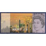 Banknotes - Great Britain - 1997 £5 Kentfield  Prefix HK97 - in special HK97 pack to commenmorate