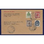 Great Britain - 1929 Postal Unused Congress ½-2½d (4)  First Day Cover addressed to Stanley Gibbons,