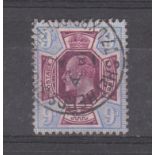 Great Britain 1906 King Edward VII 9d slate purple/pale ult (C)., M40 (2), SG25/a, superb used c.d.