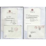 Great Britain - 1986 Buckingham Palace  Letter and Envelope to London address.