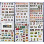Foreign - A large quantity (1000's)  On pages housed in binders in a carton ideal for fairs/