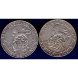 Great Britain Shilling - 1906 and 1907 King Edward VII (2)  Ref S3982, Grade VF.