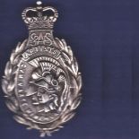 2, 1 SAS Artists Battalion Cap badge, QC (White metal) Scarce cap original badge in excellent