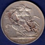 Great Britain Crown - 1902 King Edward VII  Ref S3978, Grade AVF.