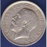 Great Britain Shilling - 1920 King George V  Ref S4023, Grade NEF.