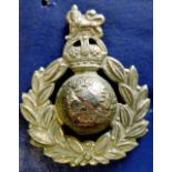 Royal Marines WWII Cap Badge, officer's pattern (White Metal) KC