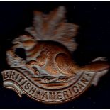 British American Imperial Yeomanry WWI Cap Badge (Brass)