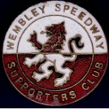 Wembley Speedway Supporter's Club Badge  Enamelled.  Nice item.