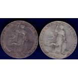 Great Britain Florins - 1906 and 1907 King Edward VII (2)  Ref S3981, Grade NF/F.