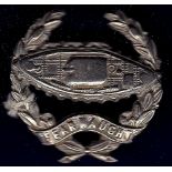 Royal Tank Regiment Cap Badge, WWII Officers Pattern. Scarce